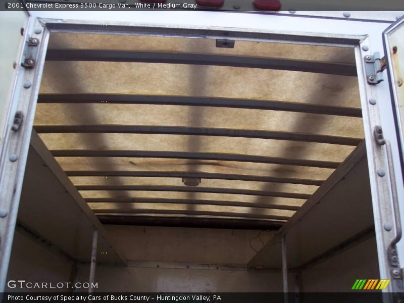 White / Medium Gray 2001 Chevrolet Express 3500 Cargo Van