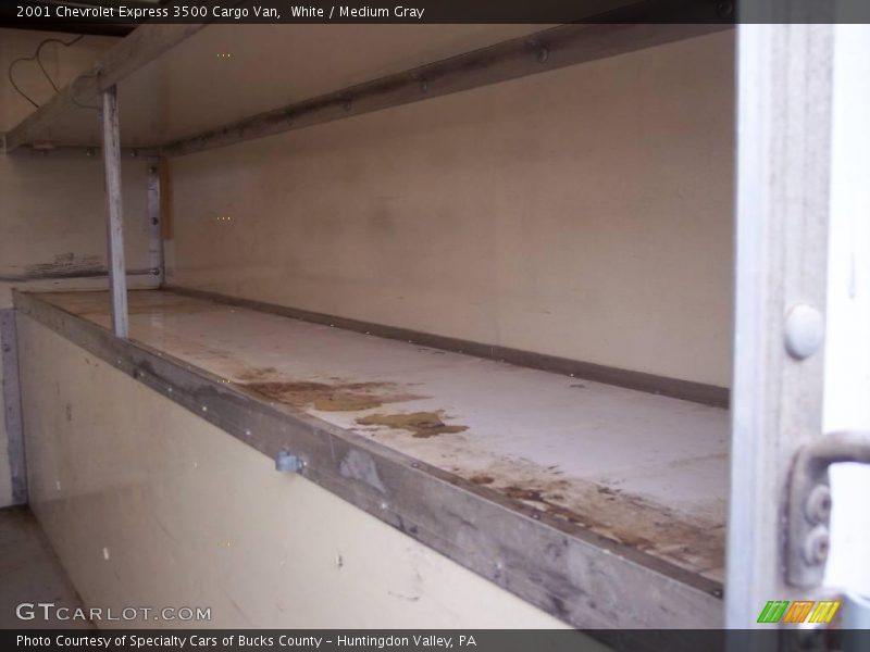 White / Medium Gray 2001 Chevrolet Express 3500 Cargo Van