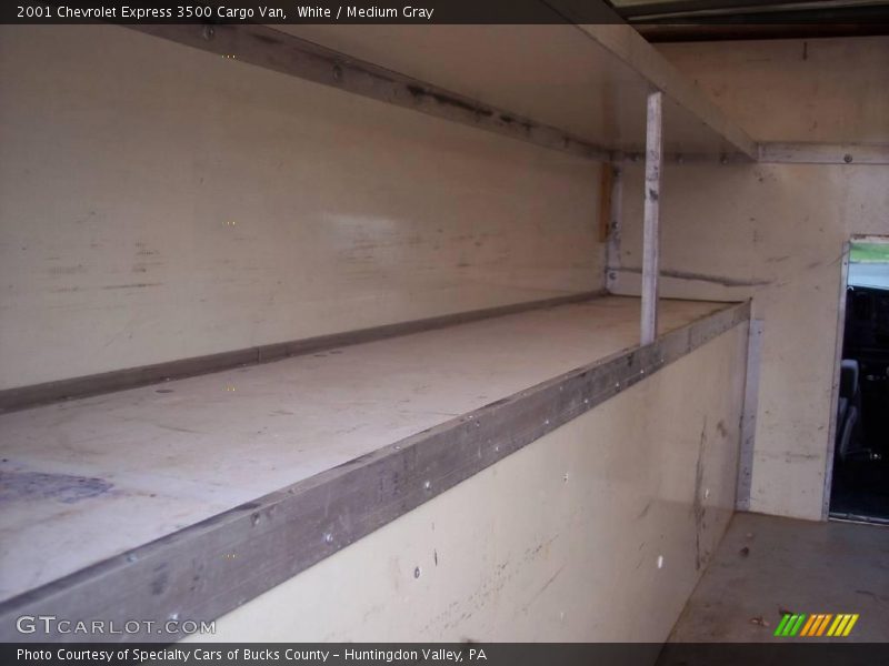 White / Medium Gray 2001 Chevrolet Express 3500 Cargo Van