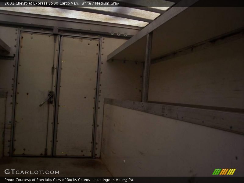 White / Medium Gray 2001 Chevrolet Express 3500 Cargo Van