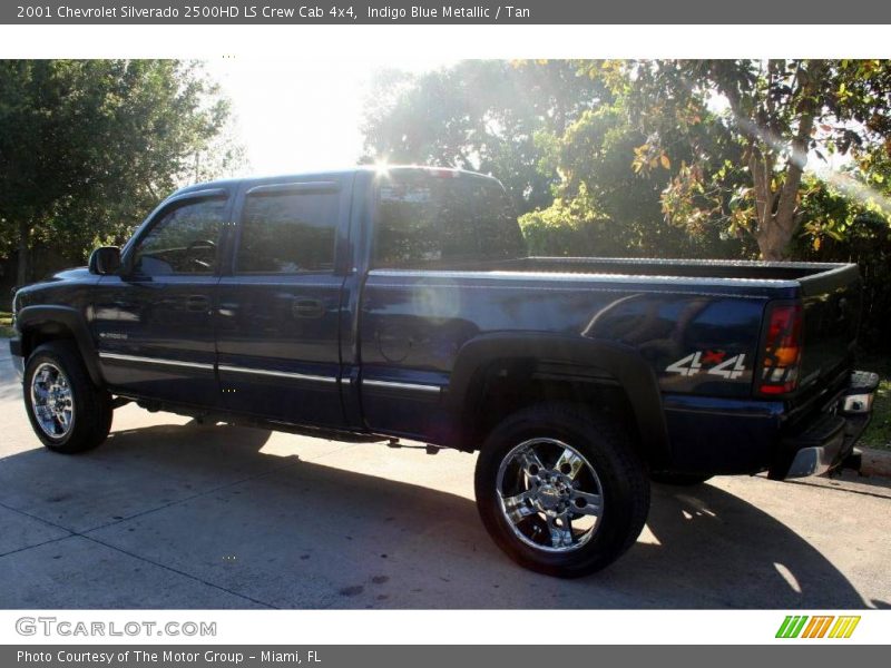 Indigo Blue Metallic / Tan 2001 Chevrolet Silverado 2500HD LS Crew Cab 4x4