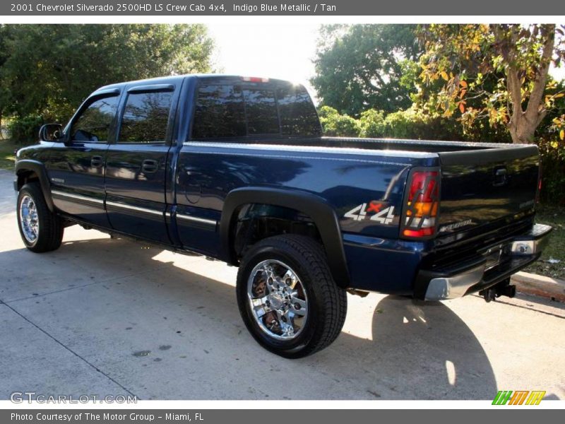 Indigo Blue Metallic / Tan 2001 Chevrolet Silverado 2500HD LS Crew Cab 4x4