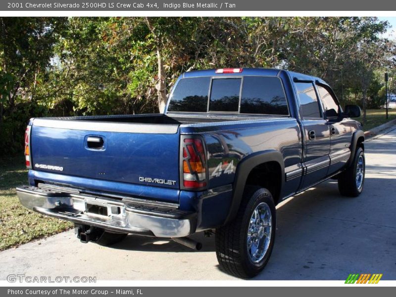 Indigo Blue Metallic / Tan 2001 Chevrolet Silverado 2500HD LS Crew Cab 4x4