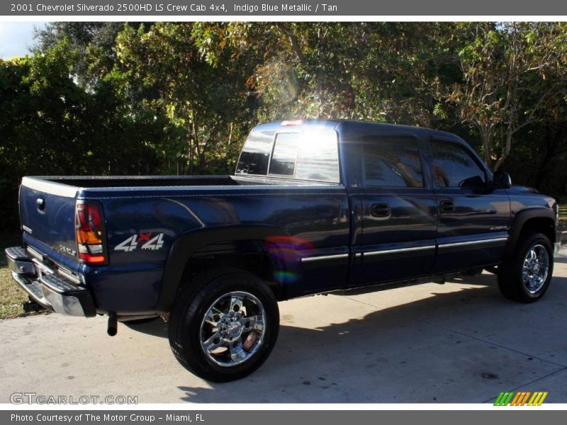 Indigo Blue Metallic / Tan 2001 Chevrolet Silverado 2500HD LS Crew Cab 4x4