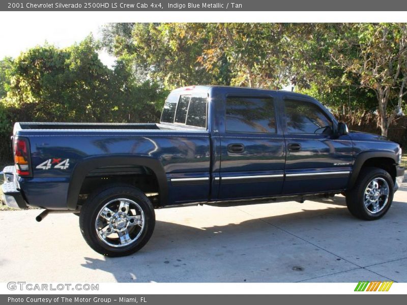 Indigo Blue Metallic / Tan 2001 Chevrolet Silverado 2500HD LS Crew Cab 4x4