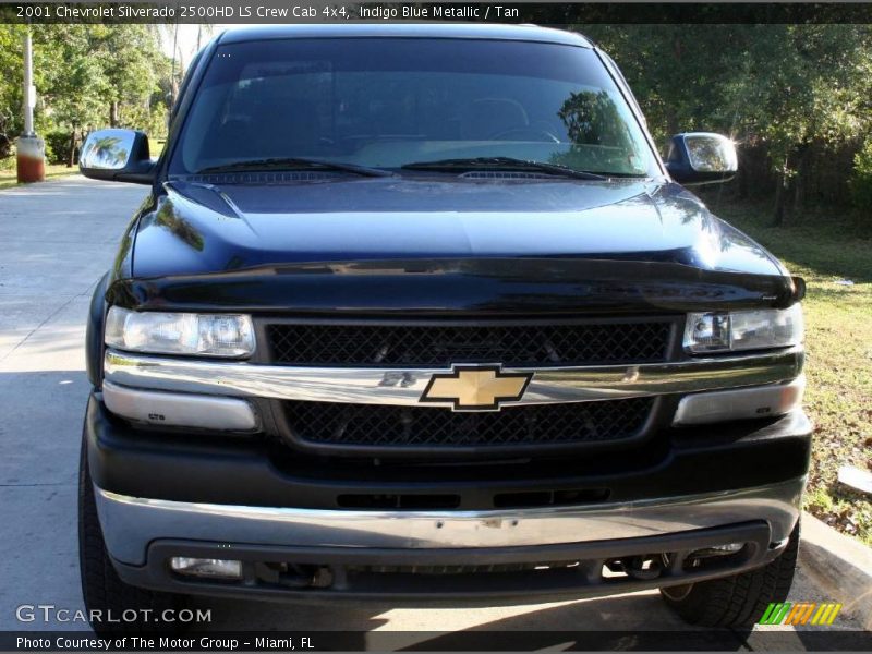 Indigo Blue Metallic / Tan 2001 Chevrolet Silverado 2500HD LS Crew Cab 4x4