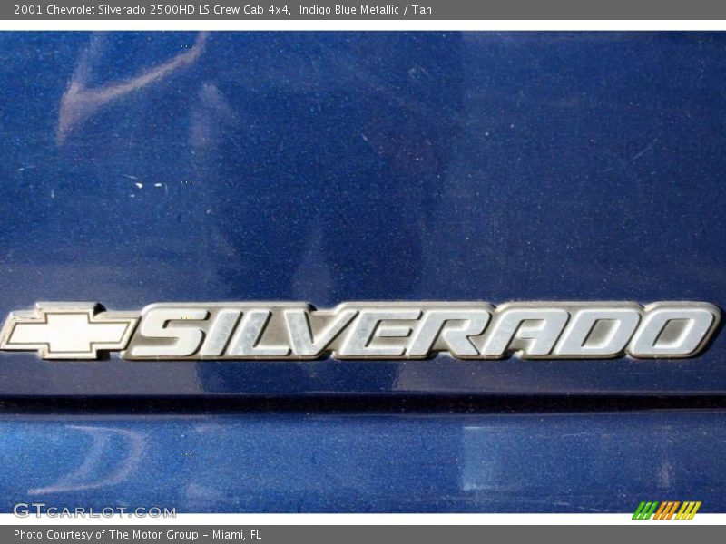 Indigo Blue Metallic / Tan 2001 Chevrolet Silverado 2500HD LS Crew Cab 4x4