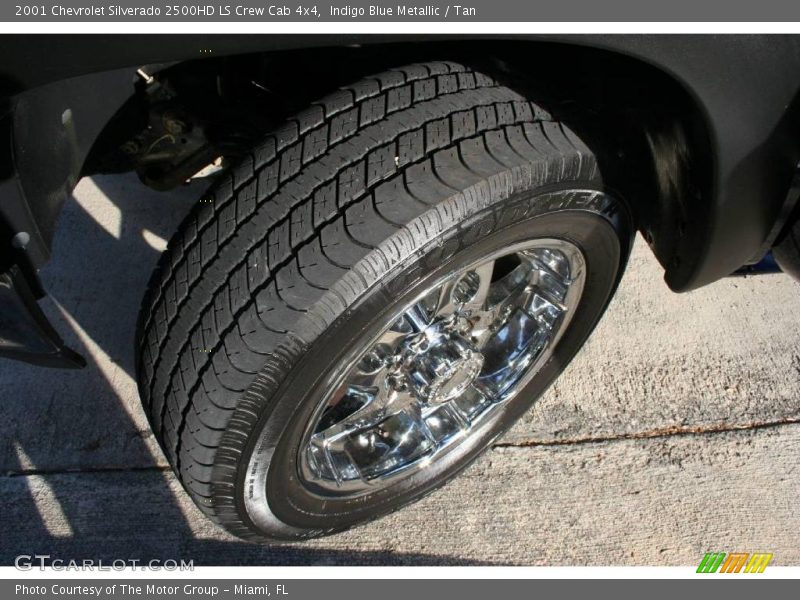 Indigo Blue Metallic / Tan 2001 Chevrolet Silverado 2500HD LS Crew Cab 4x4