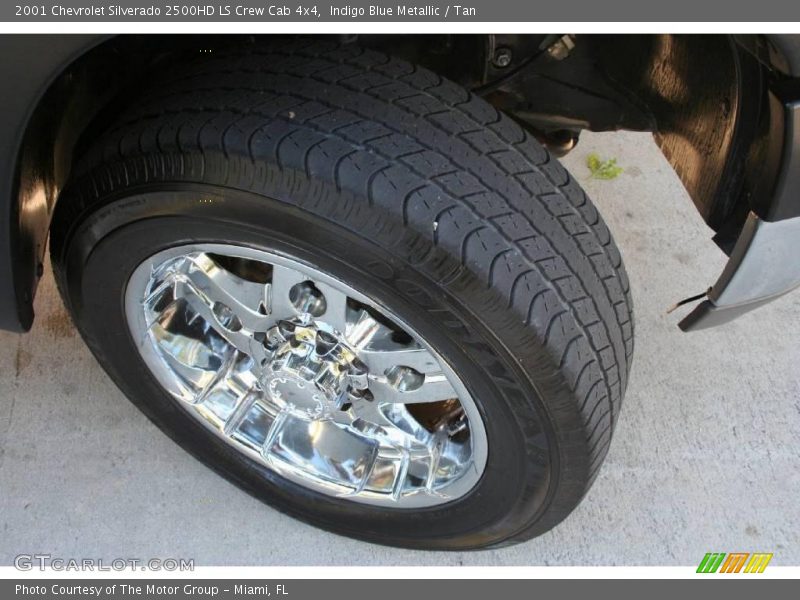 Indigo Blue Metallic / Tan 2001 Chevrolet Silverado 2500HD LS Crew Cab 4x4