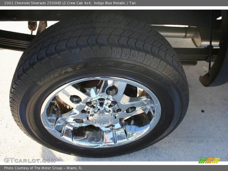 Indigo Blue Metallic / Tan 2001 Chevrolet Silverado 2500HD LS Crew Cab 4x4