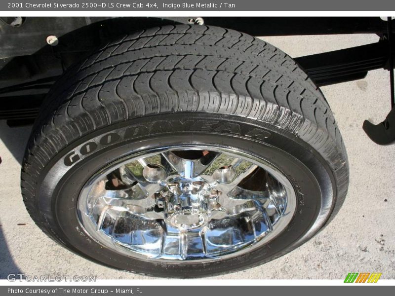 Indigo Blue Metallic / Tan 2001 Chevrolet Silverado 2500HD LS Crew Cab 4x4
