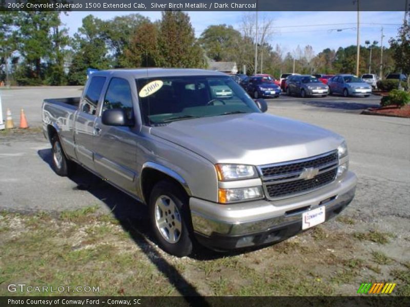 Silver Birch Metallic / Dark Charcoal 2006 Chevrolet Silverado 1500 Extended Cab