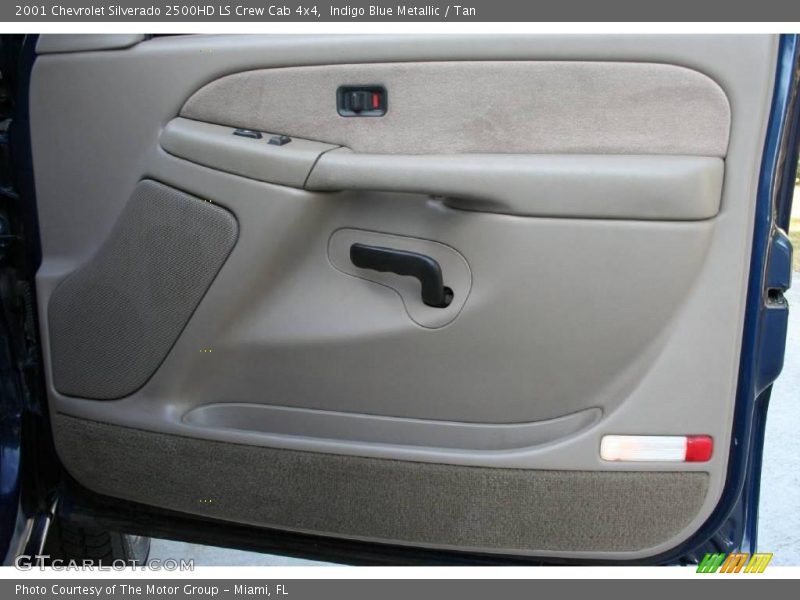 Indigo Blue Metallic / Tan 2001 Chevrolet Silverado 2500HD LS Crew Cab 4x4