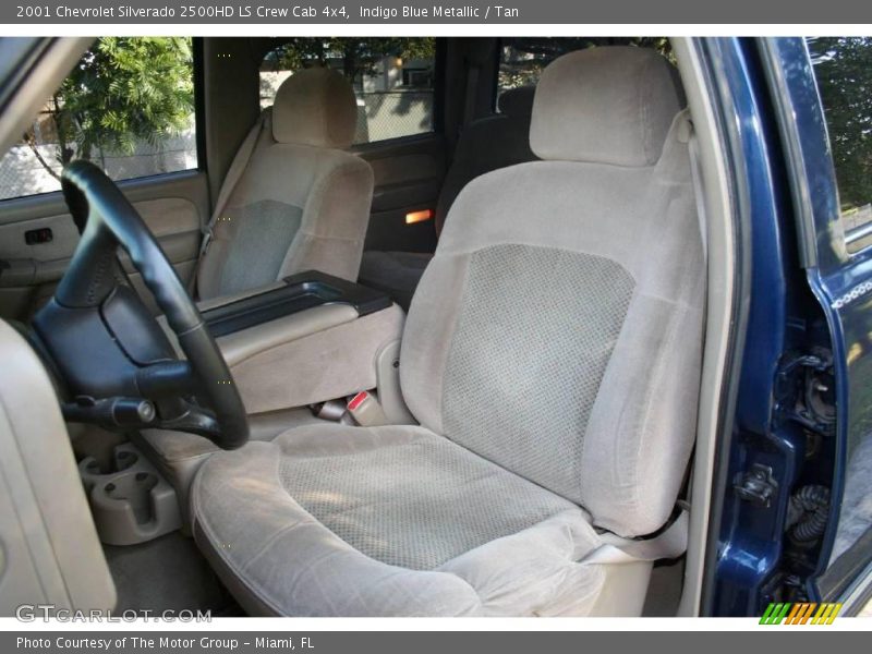 Indigo Blue Metallic / Tan 2001 Chevrolet Silverado 2500HD LS Crew Cab 4x4