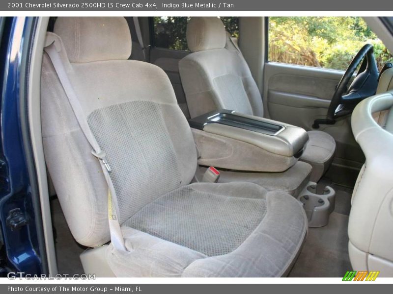 Indigo Blue Metallic / Tan 2001 Chevrolet Silverado 2500HD LS Crew Cab 4x4