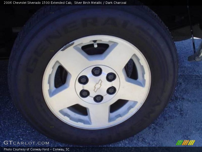 Silver Birch Metallic / Dark Charcoal 2006 Chevrolet Silverado 1500 Extended Cab