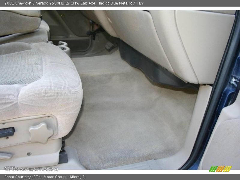 Indigo Blue Metallic / Tan 2001 Chevrolet Silverado 2500HD LS Crew Cab 4x4