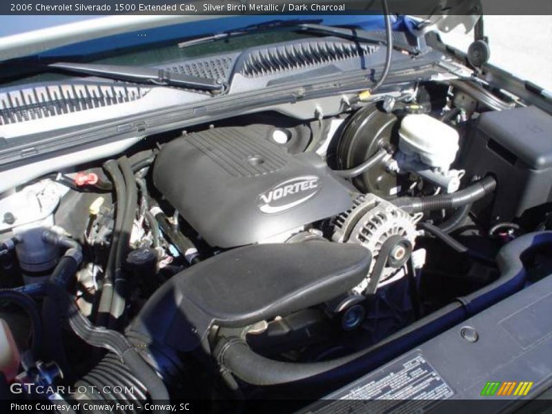 Silver Birch Metallic / Dark Charcoal 2006 Chevrolet Silverado 1500 Extended Cab