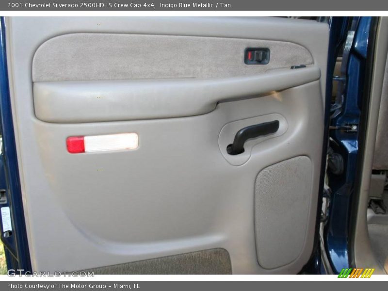 Indigo Blue Metallic / Tan 2001 Chevrolet Silverado 2500HD LS Crew Cab 4x4