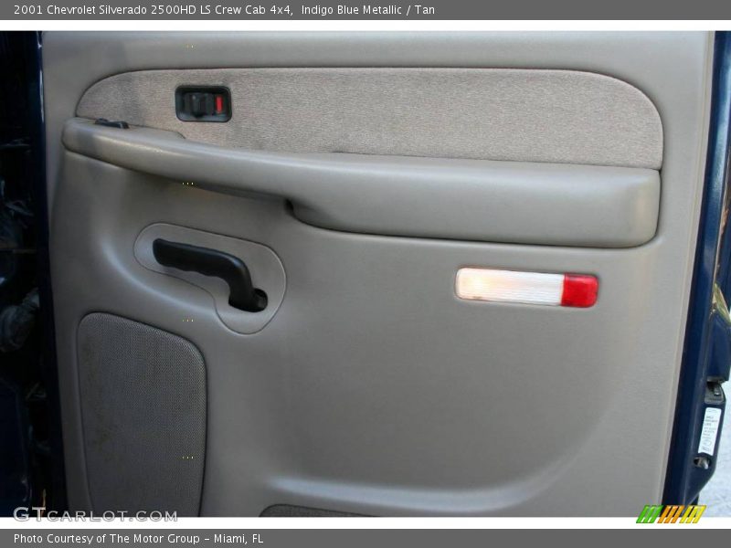 Indigo Blue Metallic / Tan 2001 Chevrolet Silverado 2500HD LS Crew Cab 4x4