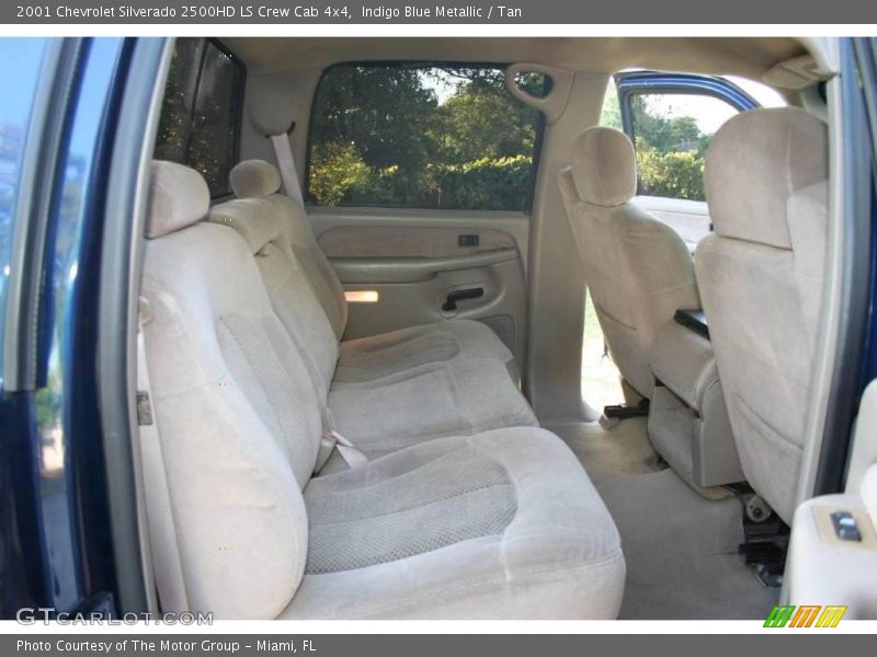 Indigo Blue Metallic / Tan 2001 Chevrolet Silverado 2500HD LS Crew Cab 4x4