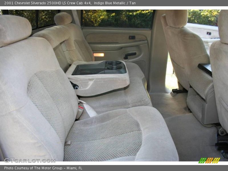 Indigo Blue Metallic / Tan 2001 Chevrolet Silverado 2500HD LS Crew Cab 4x4