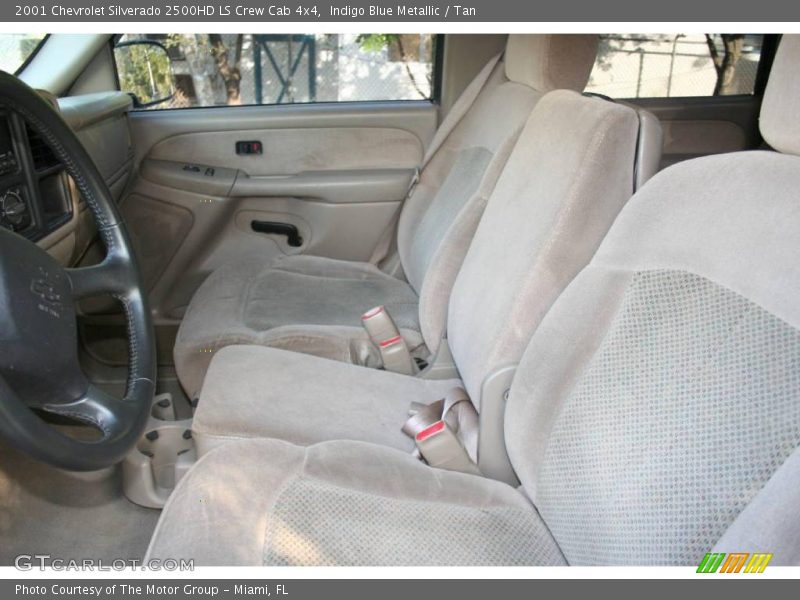 Indigo Blue Metallic / Tan 2001 Chevrolet Silverado 2500HD LS Crew Cab 4x4
