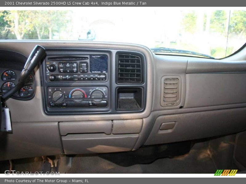 Indigo Blue Metallic / Tan 2001 Chevrolet Silverado 2500HD LS Crew Cab 4x4