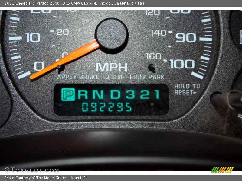 Indigo Blue Metallic / Tan 2001 Chevrolet Silverado 2500HD LS Crew Cab 4x4