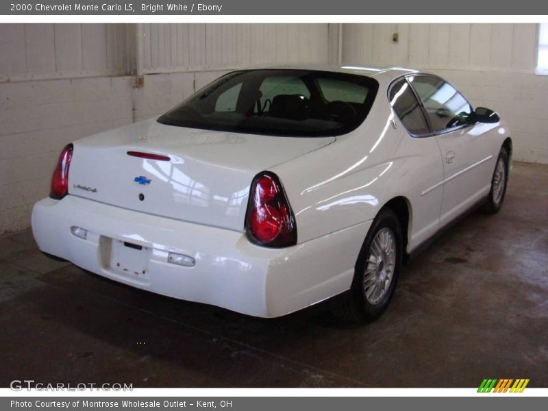 Bright White / Ebony 2000 Chevrolet Monte Carlo LS