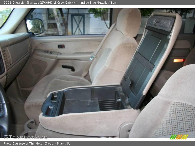 Indigo Blue Metallic / Tan 2001 Chevrolet Silverado 2500HD LS Crew Cab 4x4