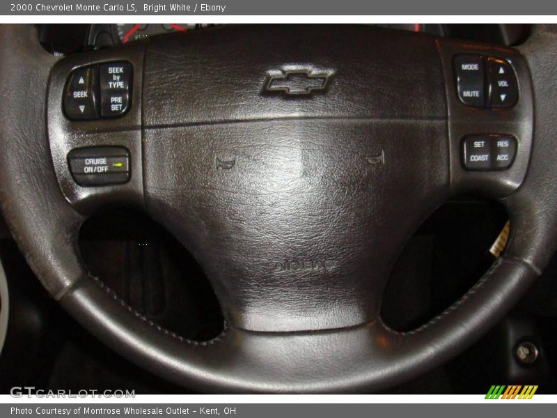 Bright White / Ebony 2000 Chevrolet Monte Carlo LS
