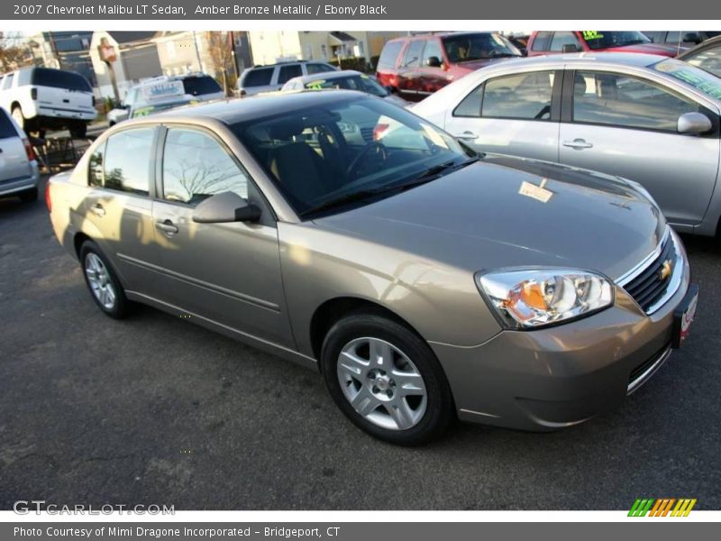 Amber Bronze Metallic / Ebony Black 2007 Chevrolet Malibu LT Sedan
