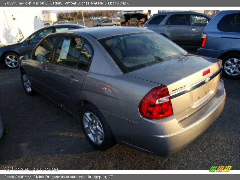 Amber Bronze Metallic / Ebony Black 2007 Chevrolet Malibu LT Sedan
