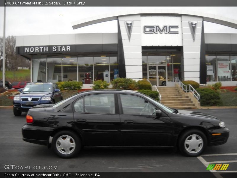Black / Gray 2000 Chevrolet Malibu LS Sedan