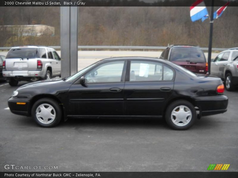 Black / Gray 2000 Chevrolet Malibu LS Sedan