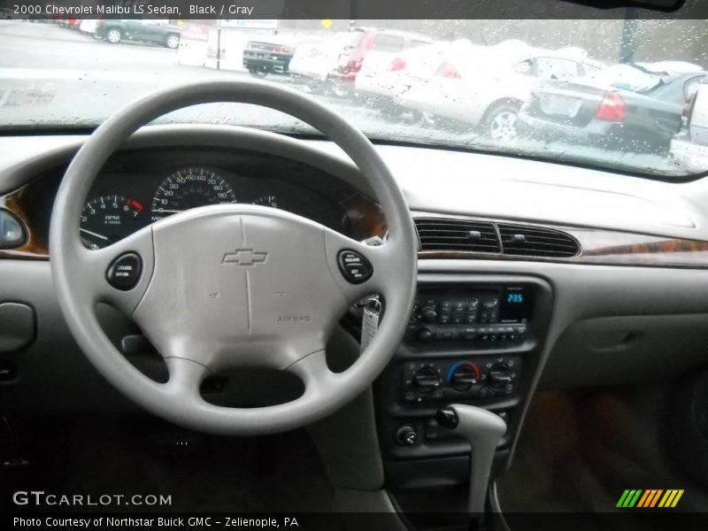 Black / Gray 2000 Chevrolet Malibu LS Sedan
