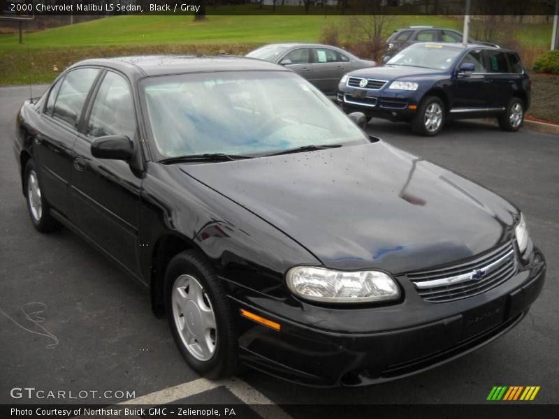 Black / Gray 2000 Chevrolet Malibu LS Sedan