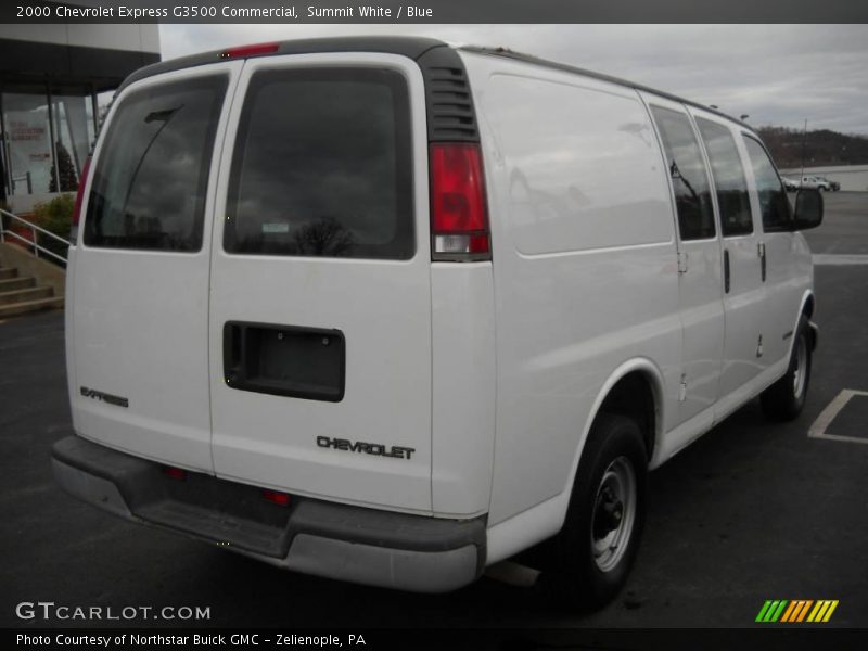 Summit White / Blue 2000 Chevrolet Express G3500 Commercial