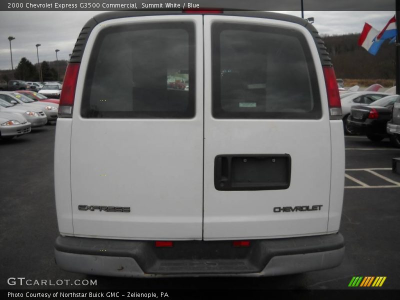 Summit White / Blue 2000 Chevrolet Express G3500 Commercial