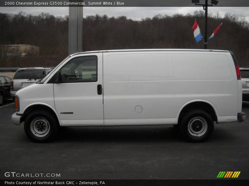 Summit White / Blue 2000 Chevrolet Express G3500 Commercial