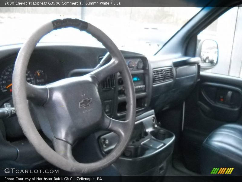 Summit White / Blue 2000 Chevrolet Express G3500 Commercial