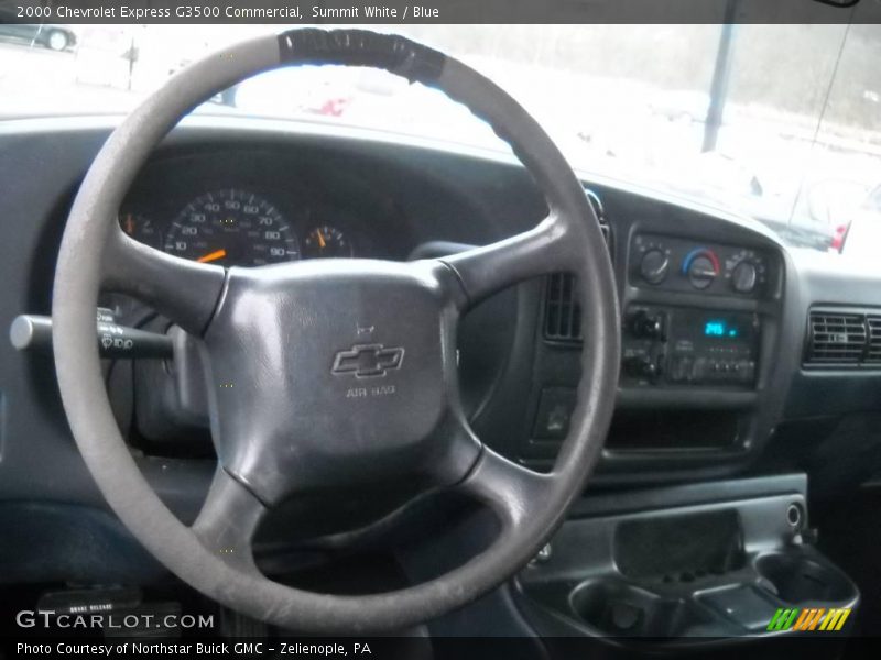 Summit White / Blue 2000 Chevrolet Express G3500 Commercial