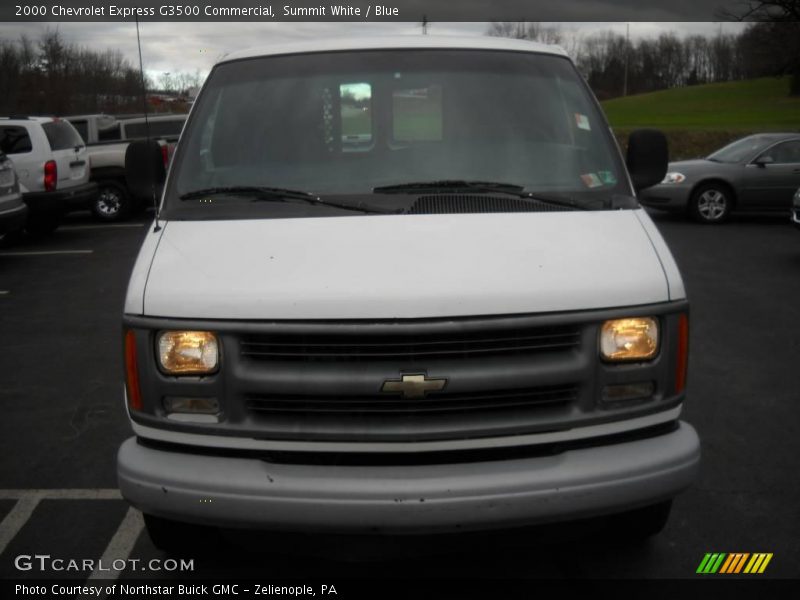 Summit White / Blue 2000 Chevrolet Express G3500 Commercial