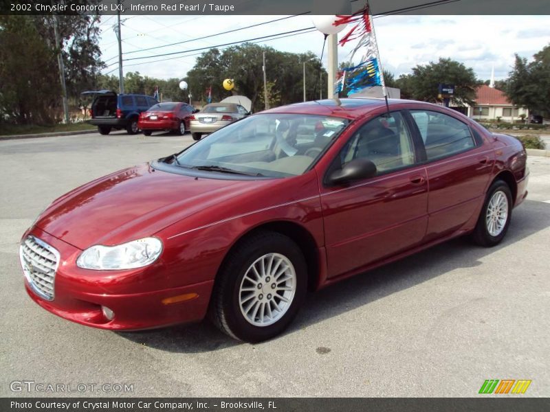 Inferno Red Pearl / Taupe 2002 Chrysler Concorde LXi