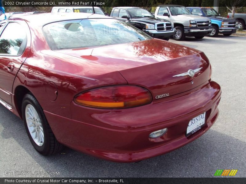 Inferno Red Pearl / Taupe 2002 Chrysler Concorde LXi