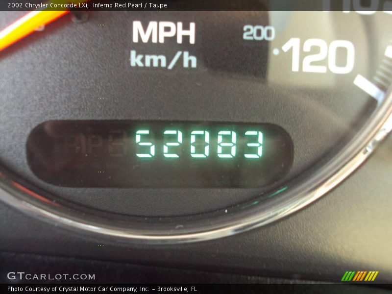 Inferno Red Pearl / Taupe 2002 Chrysler Concorde LXi