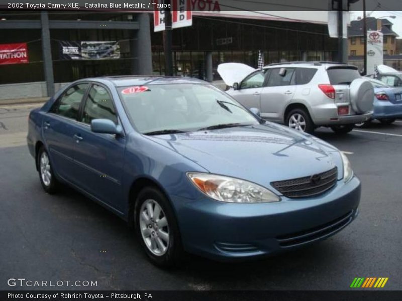Catalina Blue Metallic / Taupe 2002 Toyota Camry XLE