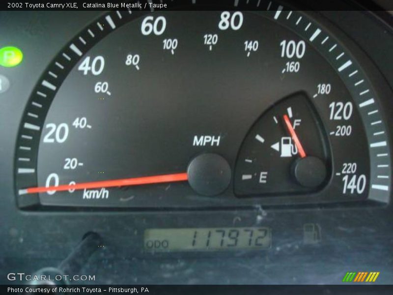 Catalina Blue Metallic / Taupe 2002 Toyota Camry XLE