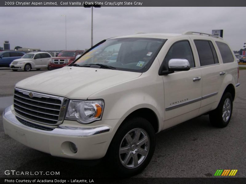 Cool Vanilla / Dark Slate Gray/Light Slate Gray 2009 Chrysler Aspen Limited